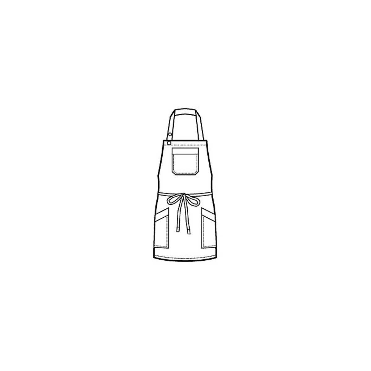 Grembiule Oregon Short Isacco Unisex per Bar, Enoteche e Bistrot con Inserti in Pelle thumbnail 4