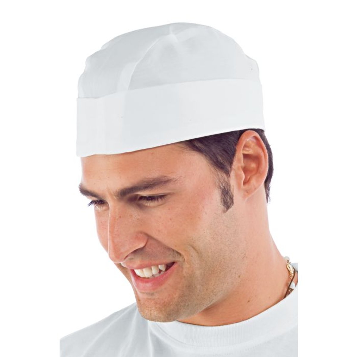 Bustina da Lavoro Isacco Regolabile con Elastico per Cucina e Ristorazione – Nero e Bianco thumbnail 5