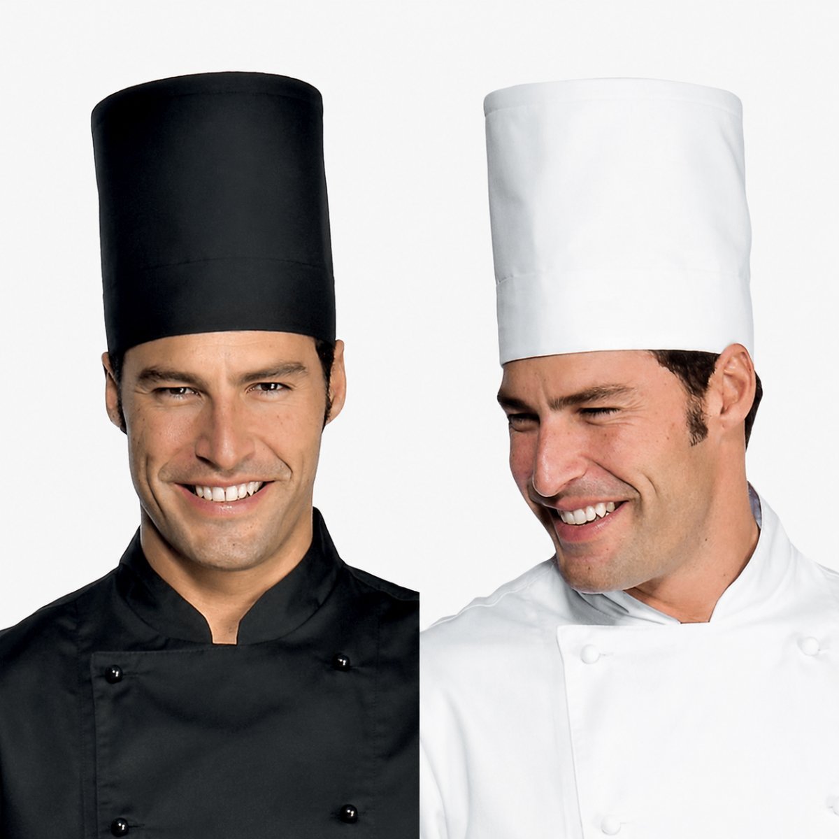 Cappello da Cuoco Elite Isacco Rigido Regolabile con Velcro per Chef e Cucina Professionale