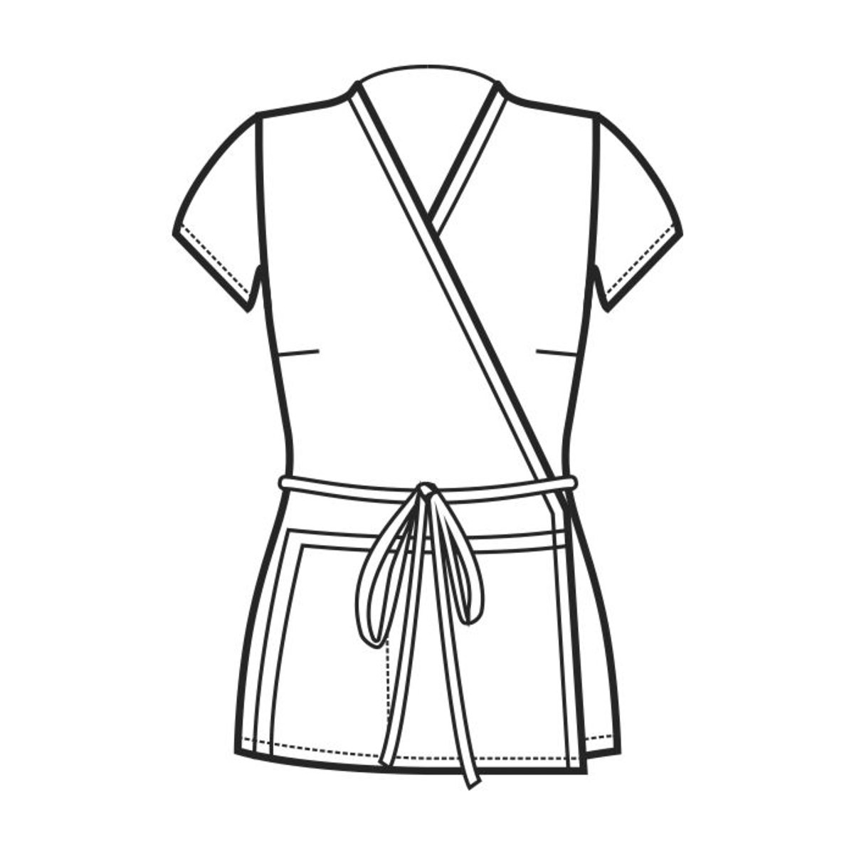 Kimono Tonga Isacco Donna Corto per Estetista, Parrucchiera e Massaggiatrice in Superdry thumbnail 5