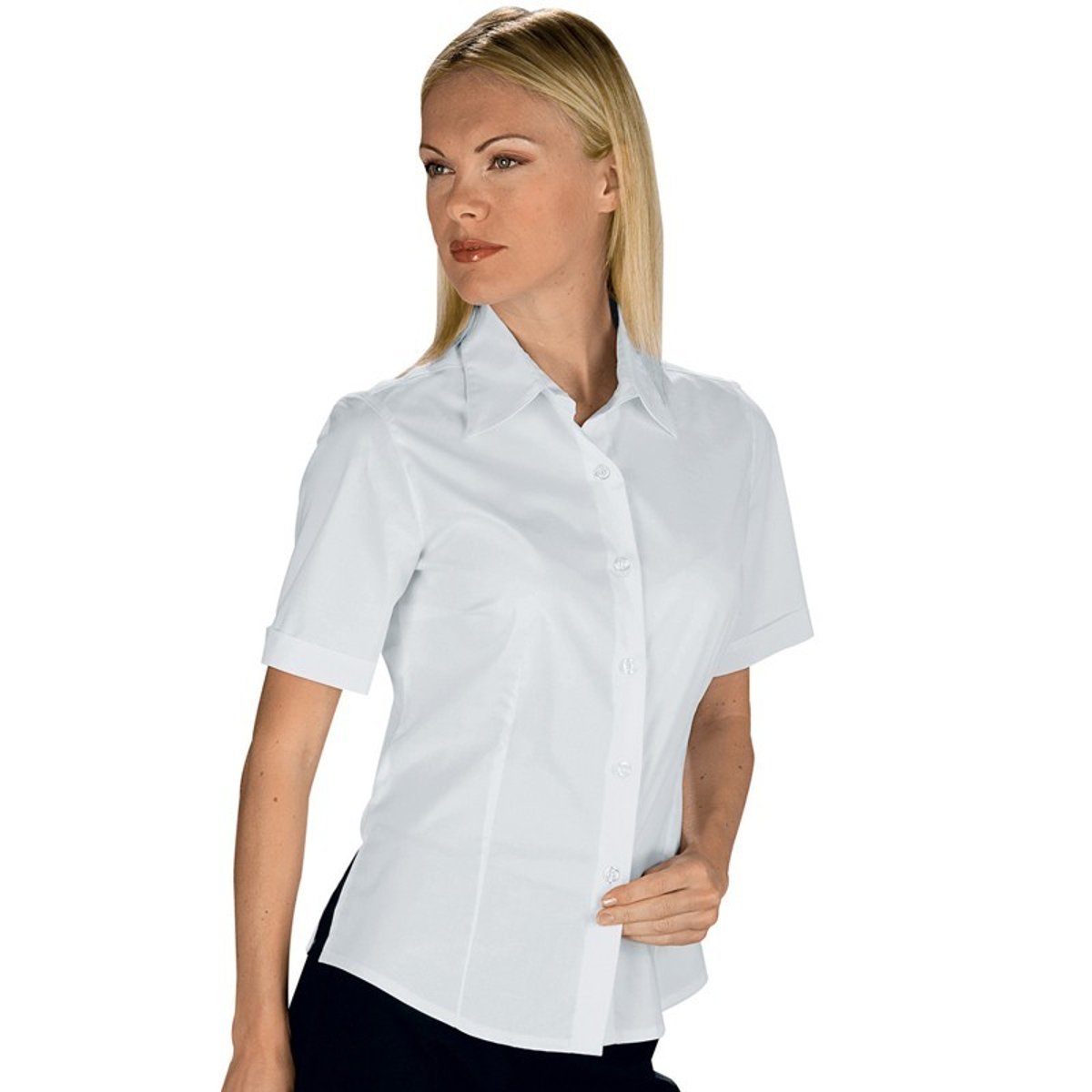 Camicetta Tenerife Isacco Donna Mezza Manica Stretch per Cameriera, Barista e Reception