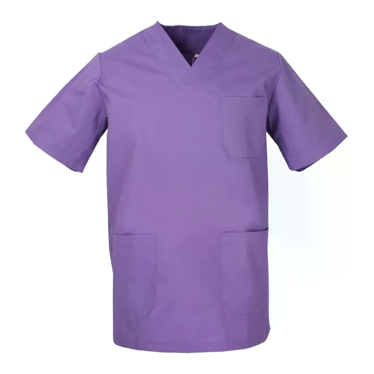 Casacca Sanitaria Unisex Manica Corta con Scollo a V e 3 Tasche per Medici Infermieri OSS thumbnail 6