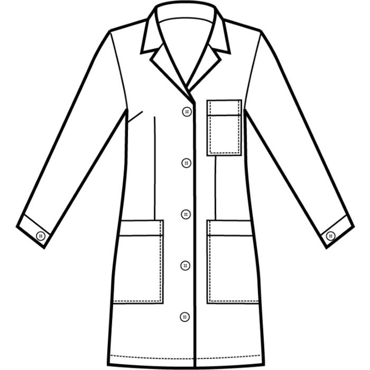 Casacca Marbella Isacco Donna Manica Lunga per Maestra d’Asilo, Sanitario e Alimentare con 3 Tasche thumbnail 2