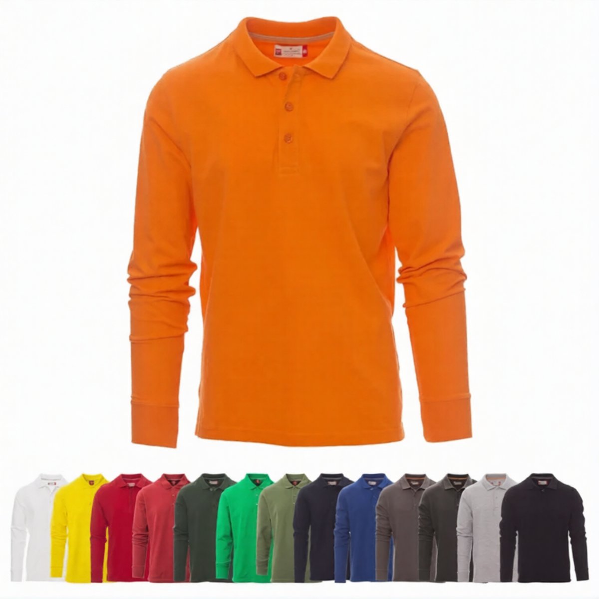 Polo Uomo Manica Lunga in Cotone Piqué FLORENCE