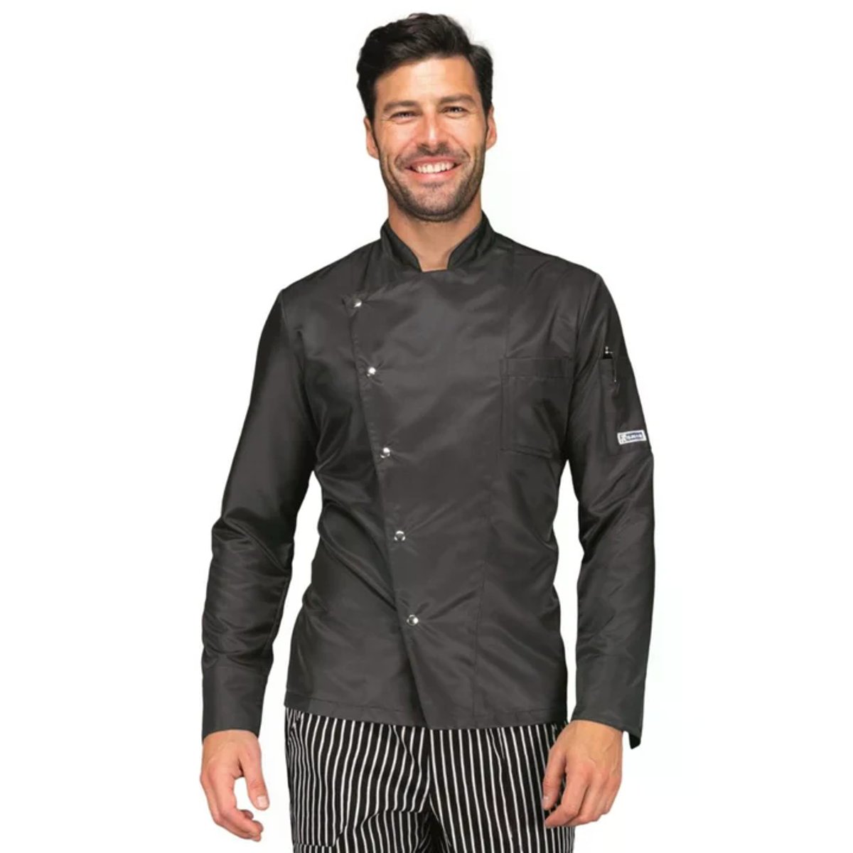 Giacca da Cuoco Belfast Slim Isacco Unisex Manica Lunga Superdry Antimacchia thumbnail 4