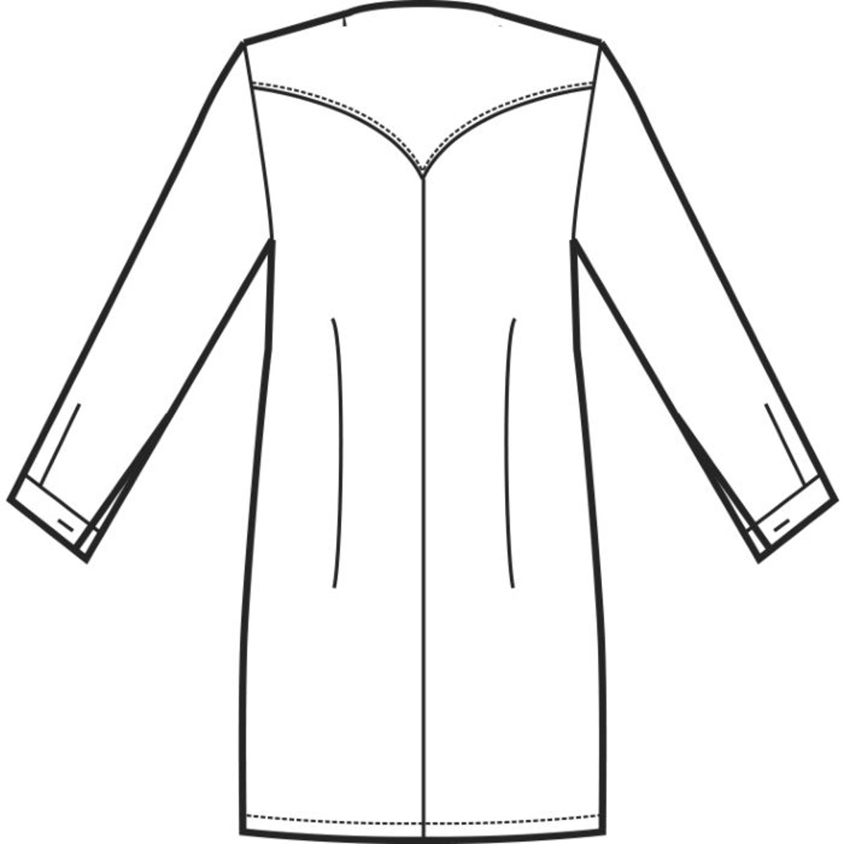 Casacca Benidorm Isacco Donna Manica Lunga con Zip e 2 Tasche per Estetista, Sanitario e Alimentare thumbnail 3